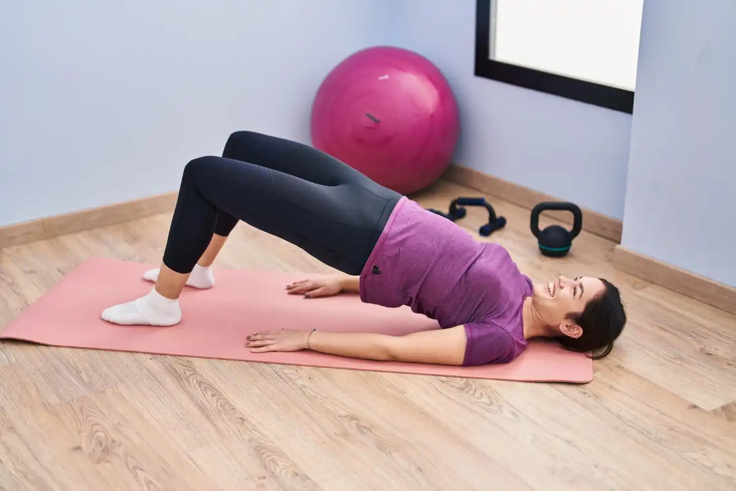 Diaphragmatic breathing exercise for pelvic floor relaxation