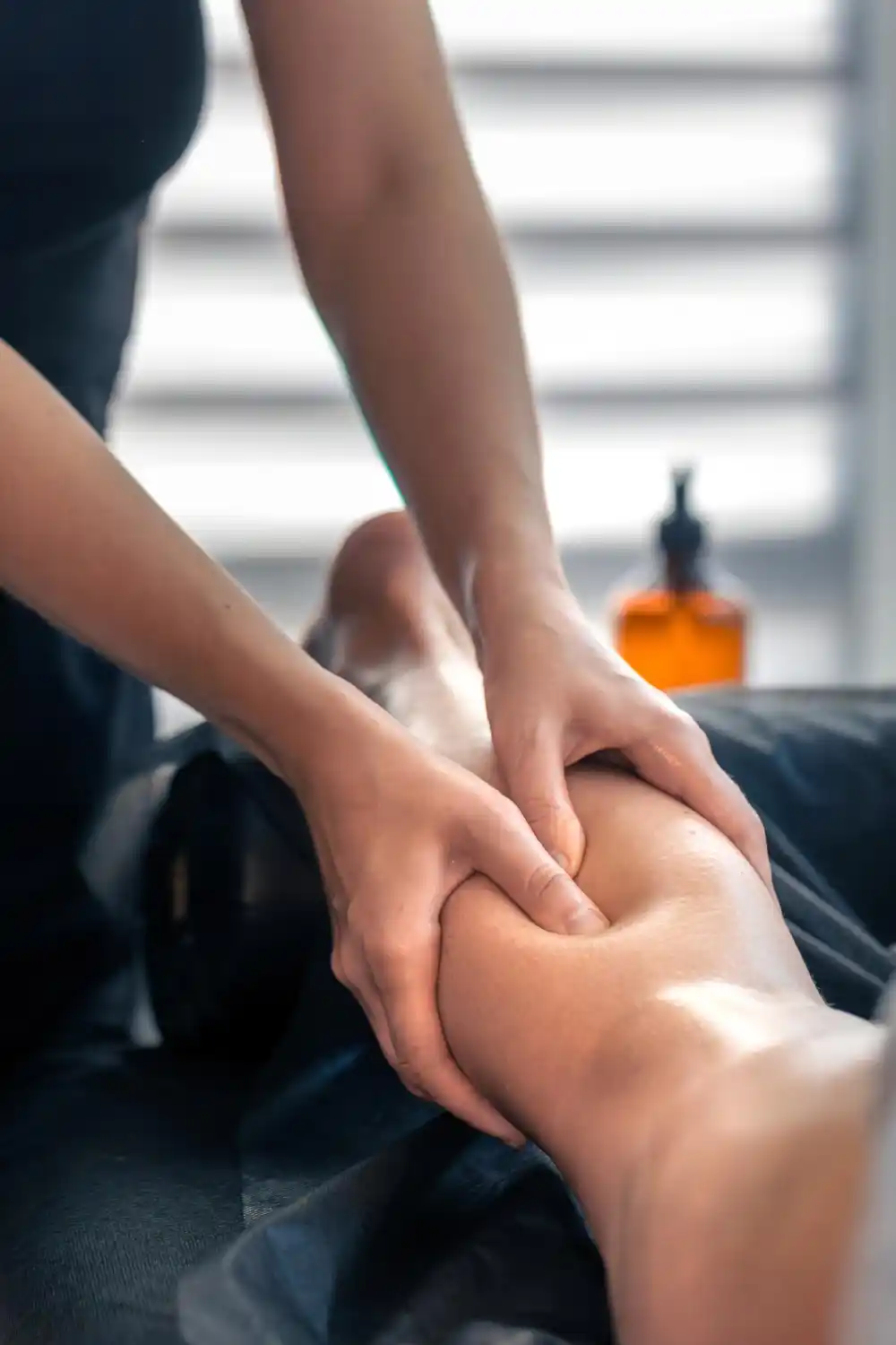 Relaxing Swedish massage therapy treatment